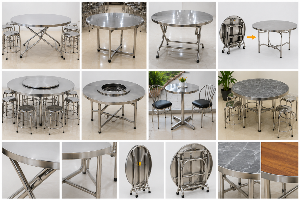 Hướng Dẫn Cách Chọn bàn inox tròn giá xưởng Tiết Kiệm, Bền Đẹp