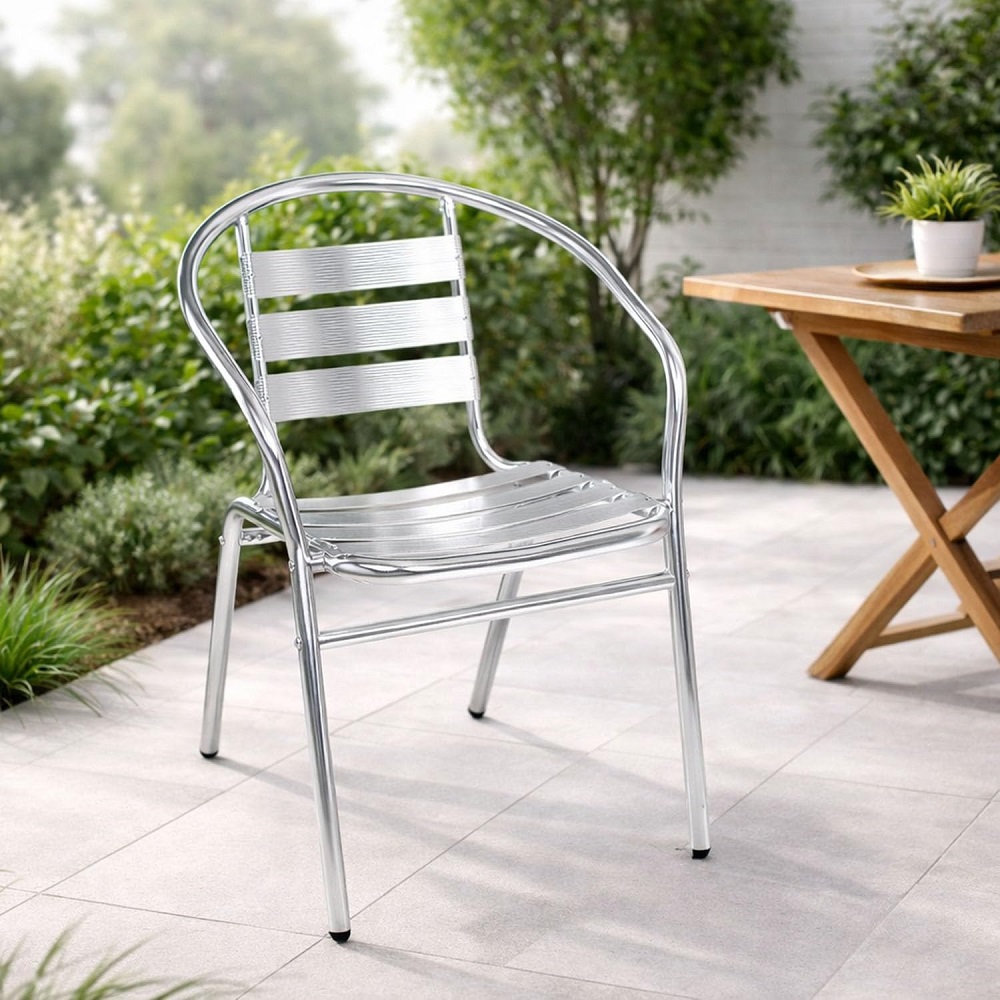 8 Mẫu Ghế Inox Quán Cafe Sân Vườn Đẹp Và Tối Ưu Không Gian