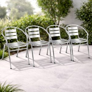 8 Mẫu Ghế Inox Quán Cafe Sân Vườn Đẹp Và Tối Ưu Không Gian